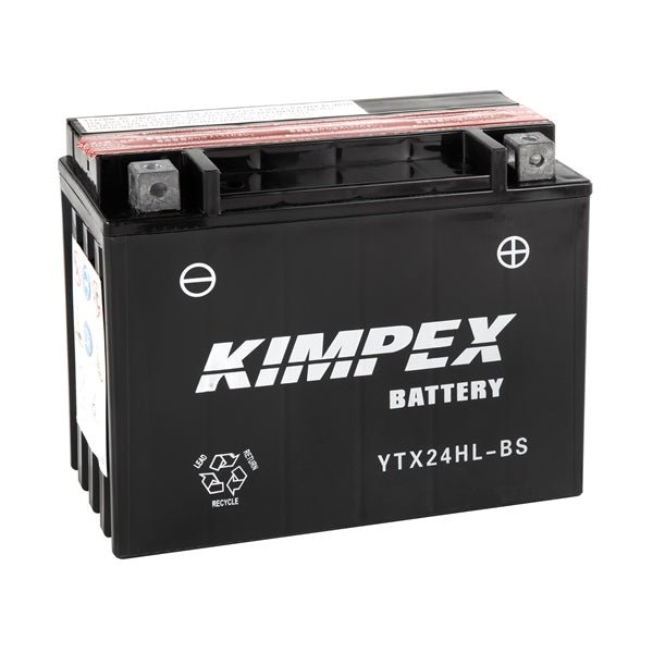 KIMPEX BATTERY MAINTENANCE FREE AGM HIGH PERFORMANCE (HTX24HL - BS) - DRIVEN Canada's Powersports 779420738854HTX24HL - BS