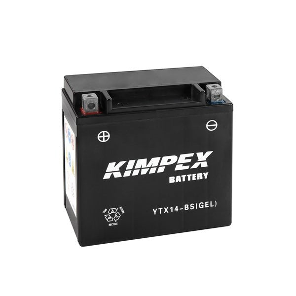 KIMPEX BATTERY MAINTENANCE FREE AGM (HTX14 - BS(GEL)) - DRIVEN Canada's Powersports 779422765667HTX14 - BS(GEL)