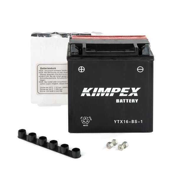 KIMPEX BATTERY MAINTENANCE FREE AGM (HTX16 - BS - 1) - DRIVEN Canada's Powersports 779420577941HTX16 - BS - 1