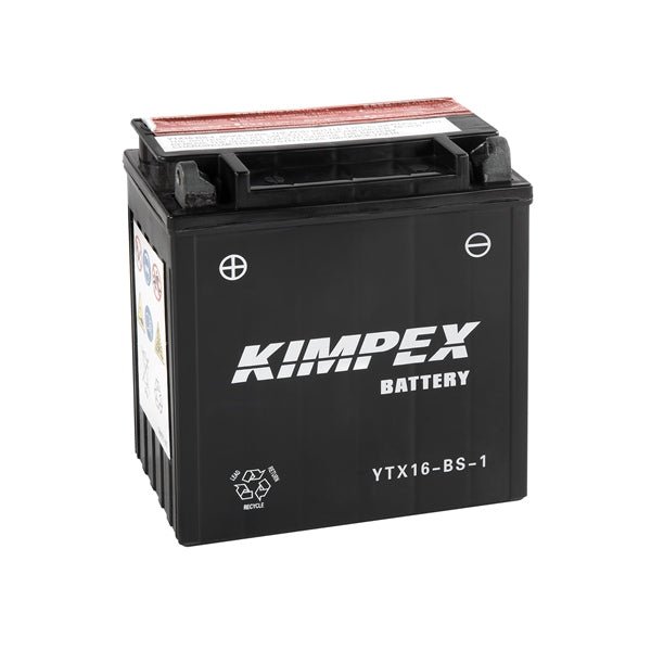 KIMPEX BATTERY MAINTENANCE FREE AGM (HTX16 - BS - 1) - DRIVEN Canada's Powersports 779420577941HTX16 - BS - 1