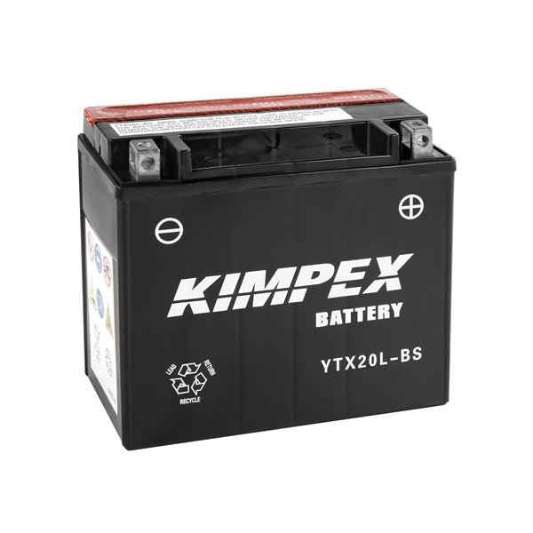 KIMPEX BATTERY MAINTENANCE FREE AGM (HTX20L - BS) - DRIVEN Canada's Powersports 779420577965HTX20L - BS