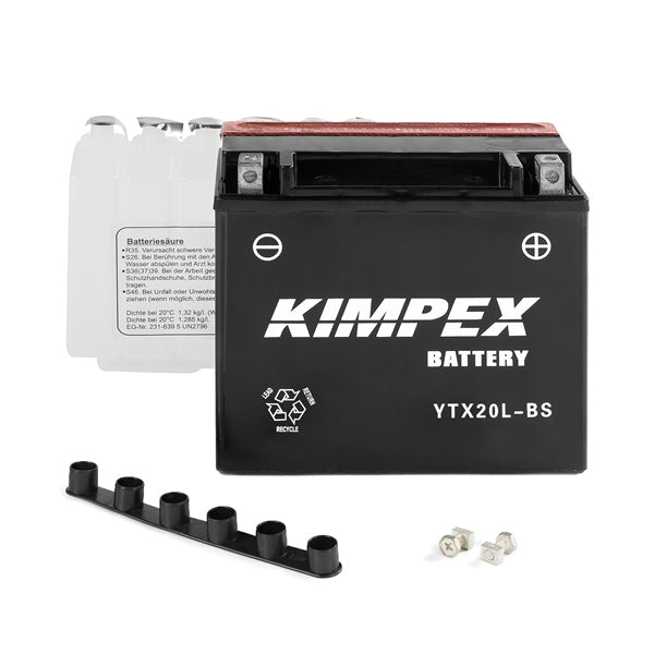 KIMPEX BATTERY MAINTENANCE FREE AGM (HTX20L - BS) - DRIVEN Canada's Powersports 779420577965HTX20L - BS