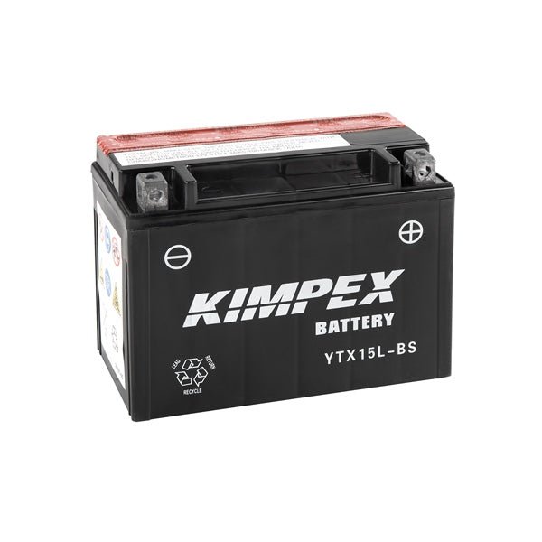 KIMPEX BATTERY MAINTENANCE FREE AGM (HTX15L - BS) - DRIVEN Canada's Powersports 779420577927HTX15L - BS