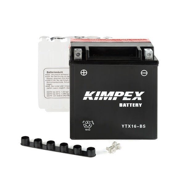 KIMPEX BATTERY MAINTENANCE FREE AGM (HTX16 - BS) - DRIVEN Canada's Powersports 779420577934HTX16 - BS
