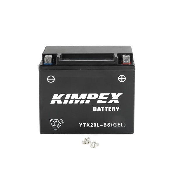 KIMPEX BATTERY MAINTENANCE FREE AGM (HTX20(L)BS(GEL)) - DRIVEN Canada's Powersports 779422610837HTX20(L) - BS(GEL)