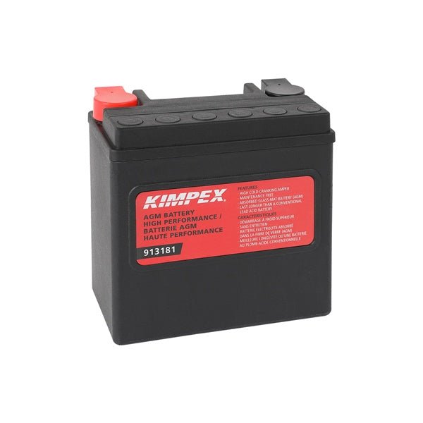 KIMPEX BATTERY MAINTENANCE FREE AGM (HVT14L) - DRIVEN Canada's Powersports 779421779269HVT14L
