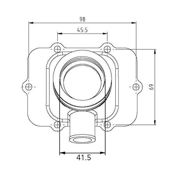 KIMPEX CARBURETOR ADAPTER MOUNTING FLANGE (420 - 667 - 078) - DRIVEN Canada's Powersports 779422252044420 - 667 - 078