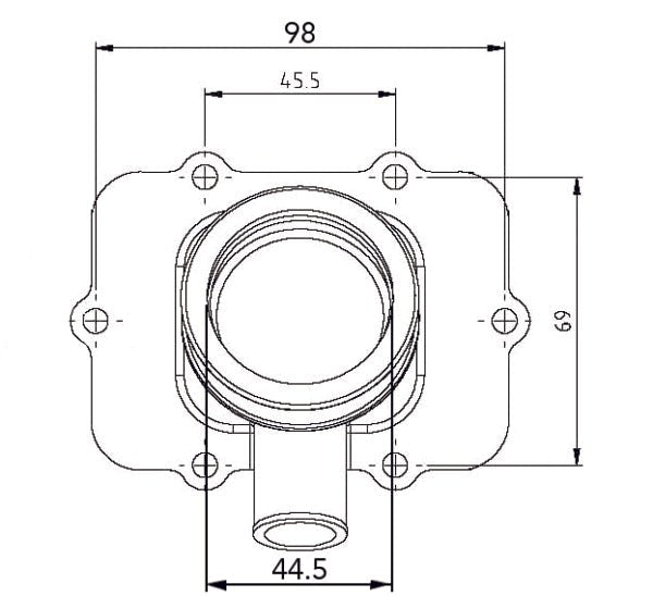 KIMPEX CARBURETOR ADAPTER MOUNTING FLANGE (420 - 867 - 882) - DRIVEN Canada's Powersports 8779422252013420 - 867 - 882