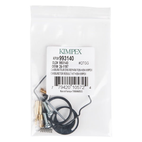 KIMPEX CARBURETOR REPAIR KIT (26 - 1197) - DRIVEN Canada's Powersports 77942010572426 - 1197