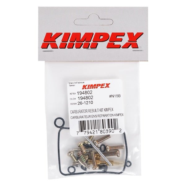 KIMPEX CARBURETOR REPAIR KIT (26 - 1210) - DRIVEN Canada's Powersports 77942180390226 - 1210