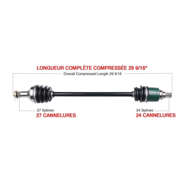 KIMPEX COMPLETE AXLE (ARC - 7011K) - DRIVEN Canada's Powersports 7794232923844ARC - 7011K