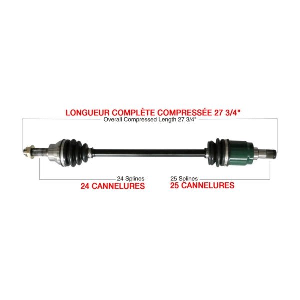 KIMPEX COMPLETE AXLE (HON - 7014K) - DRIVEN Canada's Powersports 779423292537HON - 7014K