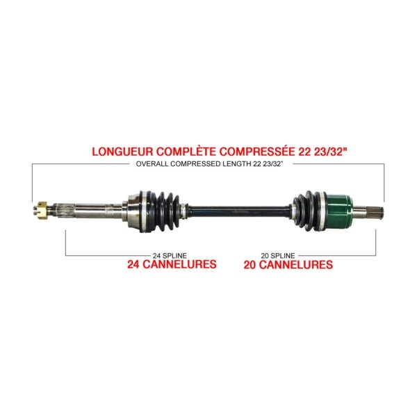 KIMPEX COMPLETE AXLE (KAW - 7011K) - DRIVEN Canada's Powersports 7794232933366KAW - 7011K