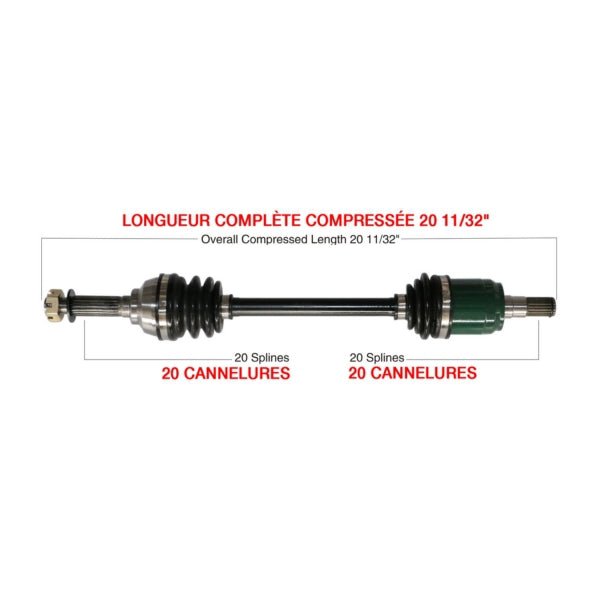 KIMPEX COMPLETE AXLE (SUZ - 7006K) - DRIVEN Canada's Powersports 779423292445SUZ - 7006K