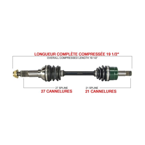 KIMPEX COMPLETE AXLE (YAM - 7020K) - DRIVEN Canada's Powersports 7794232927288YAM - 7020K
