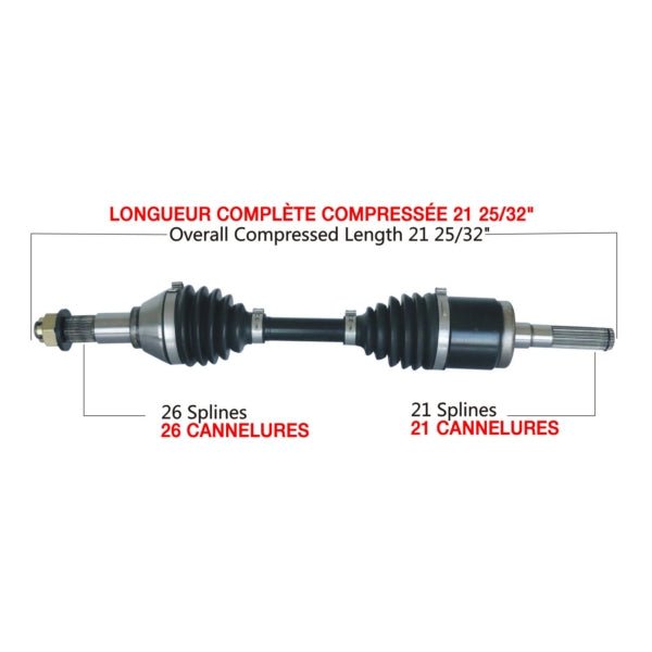 KIMPEX COMPLETE HD AXLE (CAN - 6021HDK) - DRIVEN Canada's Powersports CAN - 6021HDKCAN - 6021HDK