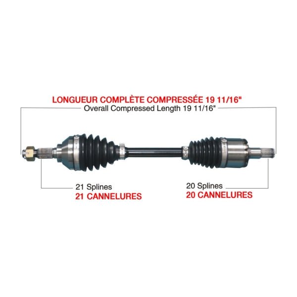 KIMPEX COMPLETE HD AXLE (KAW - 6009HDK) - DRIVEN Canada's Powersports KAW - 6009HDKKAW - 6009HDK