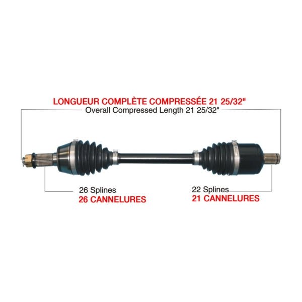 KIMPEX COMPLETE HD AXLE (POL - 6015HDK) - DRIVEN Canada's Powersports POL - 6015HDKPOL - 6015HDK