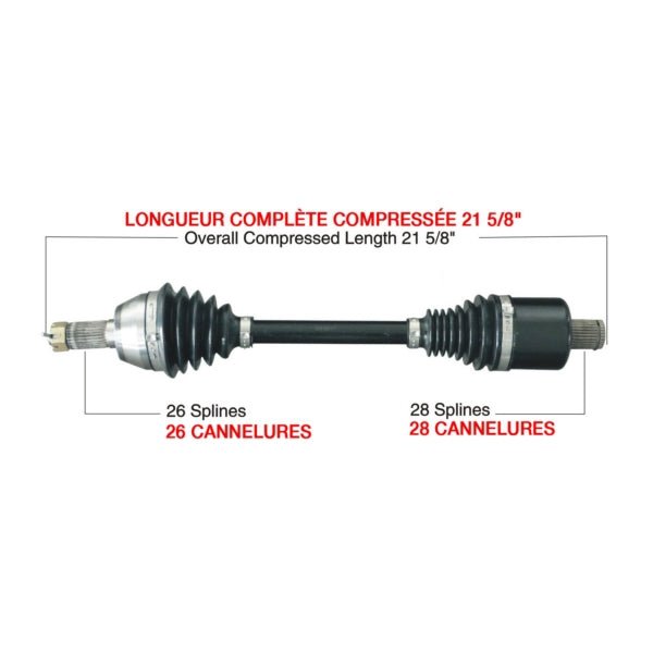 KIMPEX COMPLETE HD AXLE (POL - 6017HDK) - DRIVEN Canada's Powersports POL - 6017HDKPOL - 6017HDK