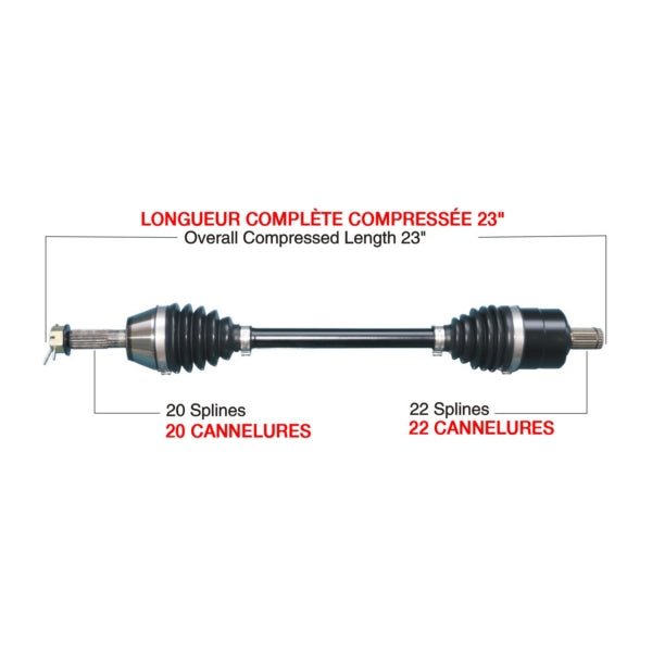 KIMPEX COMPLETE HD AXLE (POL - 6037HDK) - DRIVEN Canada's Powersports POL - 6037HDKPOL - 6037HDK