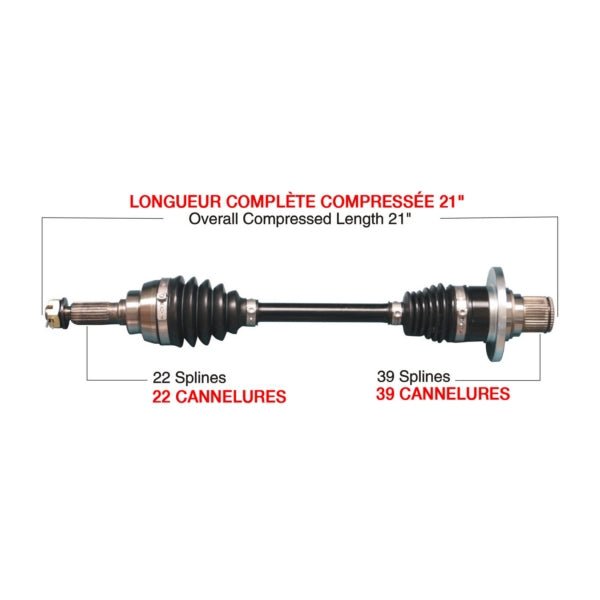 KIMPEX COMPLETE HD AXLE (SUZ - 6004HDK) - DRIVEN Canada's Powersports SUZ - 6004HDKSUZ - 6004HDK