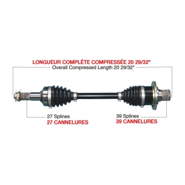 KIMPEX COMPLETE HD AXLE (YAM - 6009HDK) - DRIVEN Canada's Powersports YAM - 6009HDKYAM - 6009HDK