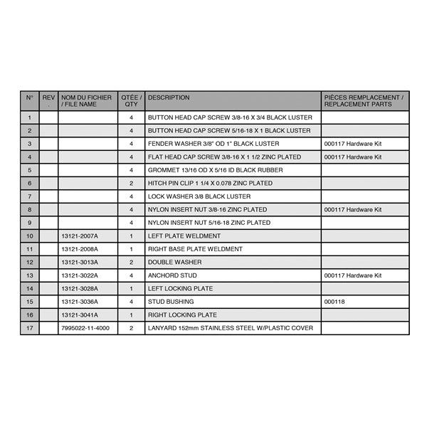 KIMPEX SEAT MOUNT (000311) - DRIVEN Canada's Powersports 779423441645000311