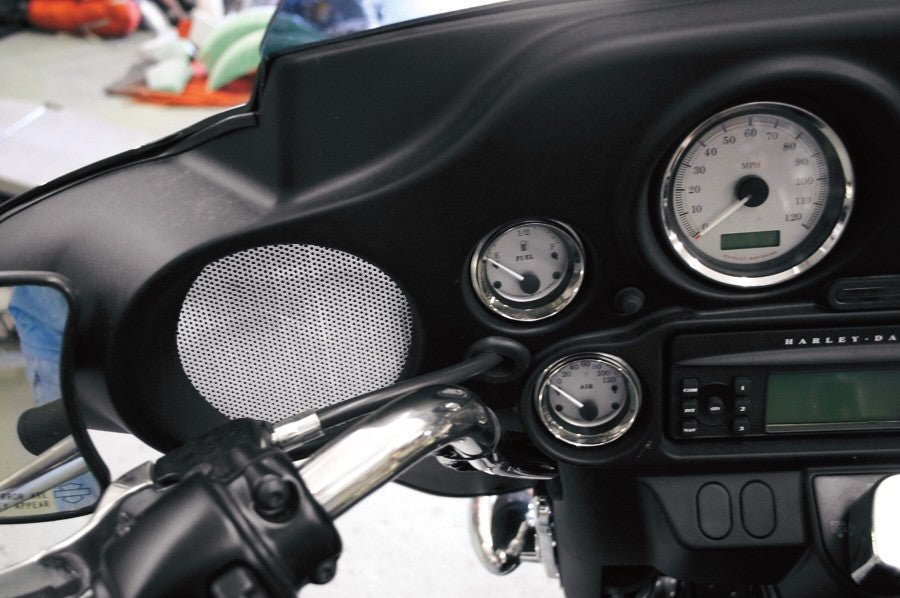 KLOCK WERKS 96 - 13 FLLHT/FLHX FRT SPEAKER GRILLES (KWS - 01 - 0000) - DRIVEN Canada's Powersports KWS - 01 - 0000