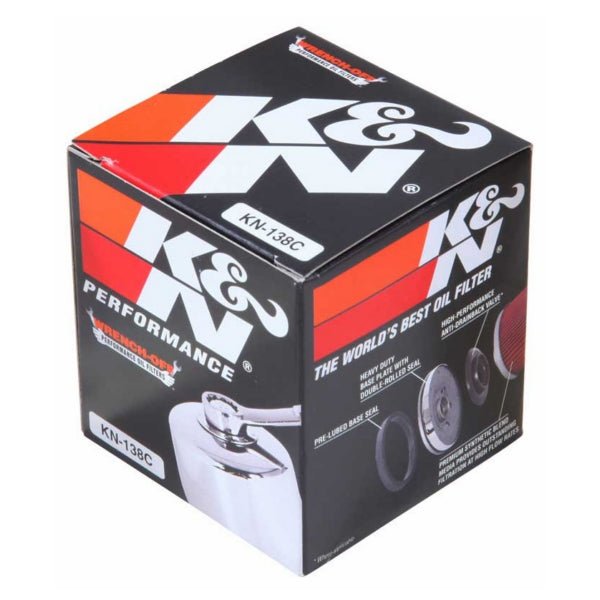 KN PERFORMANCE OIL FILTER CARTRIDGE TYPE (KN - 138C) - DRIVEN Canada's Powersports 024844087584KN - 138C