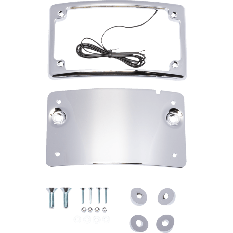 KODLIN TOURING LICENSE PLATE KIT CHROME (KUS20101) - DRIVEN Canada's Powersports KUS20101