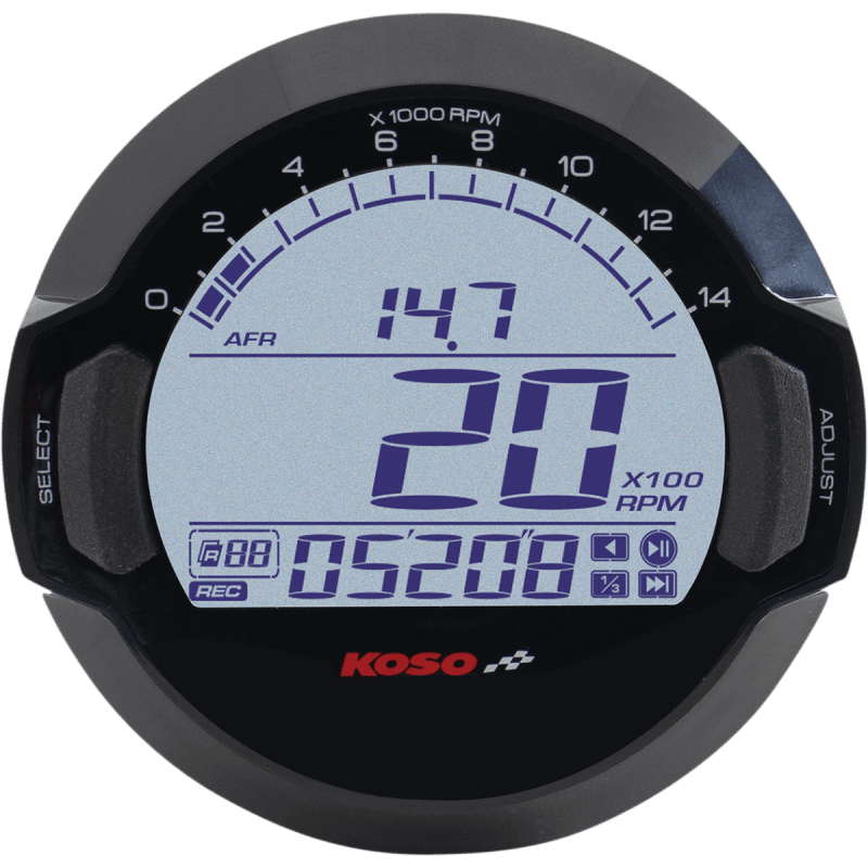 KOSO NORTH AMERICA AIR/FUEL RATIO RECALL METER (BB642W30) - DRIVEN Canada's Powersports BB642W30BB642W30