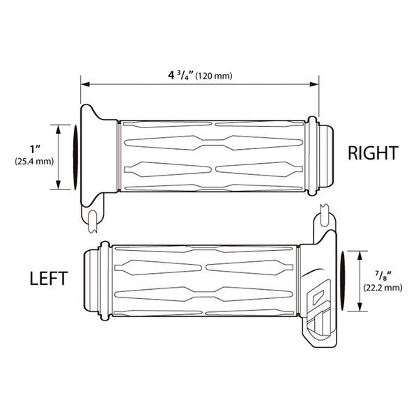 KOSO NORTH AMERICA APOLLO HEATED GRIPS (AM111010) - DRIVEN Canada's Powersports 305111010AM111010