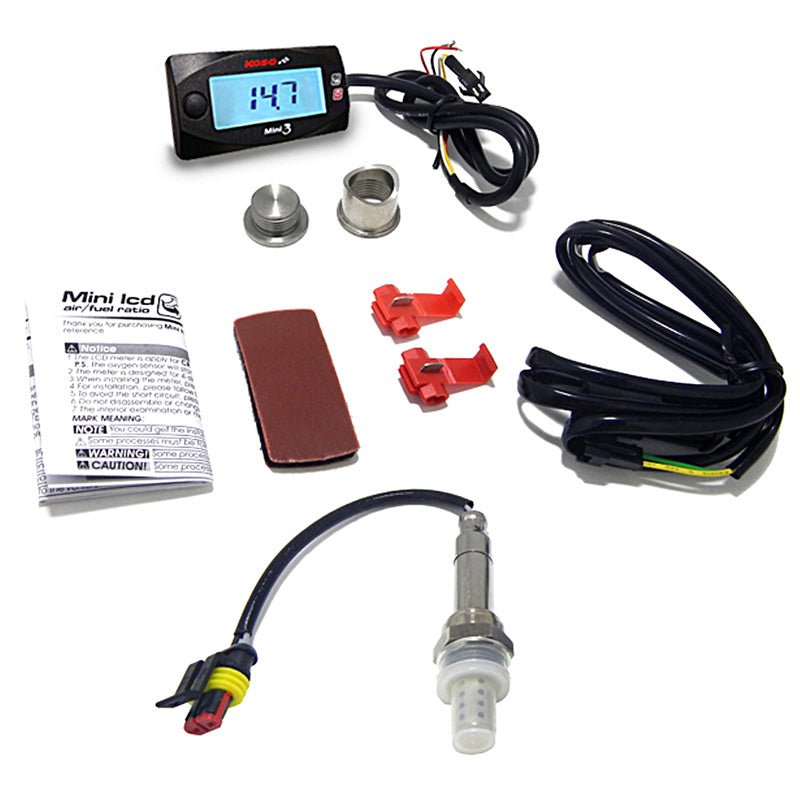 KOSO NORTH AMERICA MINI 3 AIR/FUEL RATIO METER (BA003211) - DRIVEN Canada's Powersports BA003211BA003211