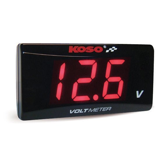 KOSO NORTH AMERICA SUPER SLIM STYLE VOLTMETER (BA024R00) - DRIVEN Canada's Powersports BA024R00BA024R00
