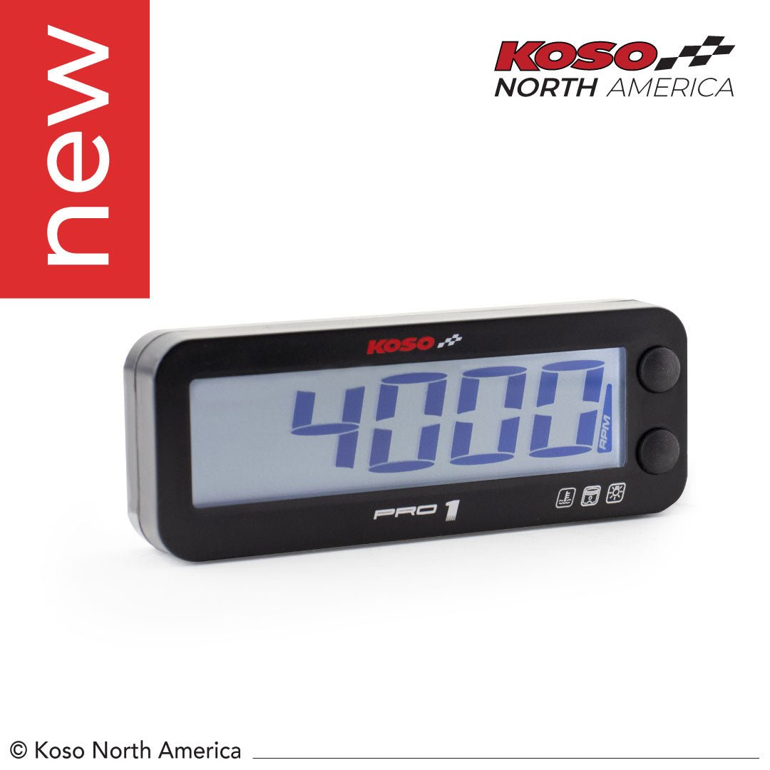 KOSO NORTH AMERICA UNIVERSAL TACHOMETER AND TEMPERATURE - DRIVEN Canada's Powersports BA054000BA054000
