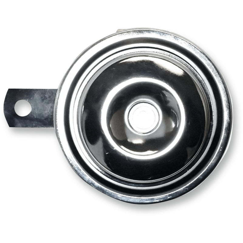 K&S TECHNOLOGIES HORN E - MARK APPROVED,12V,110DB,92MM,CHROME - DRIVEN Canada's Powersports 68896599034711 - 0201