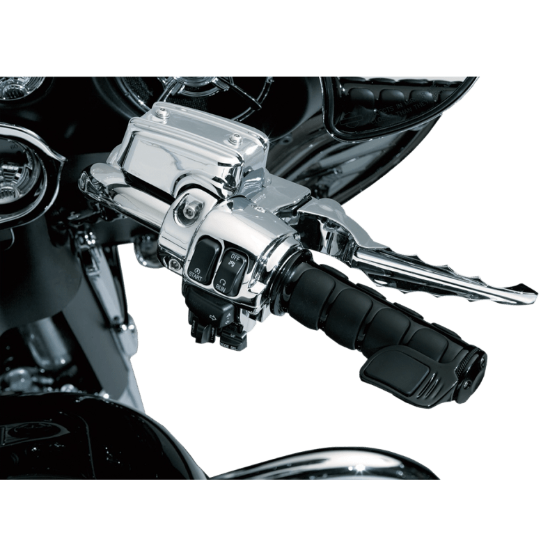 KURYAKYN 08 - 19 FLHT BLK ISO GRIPS F/ELECT PN 6321 - DRIVEN Canada's Powersports 191209013073419073