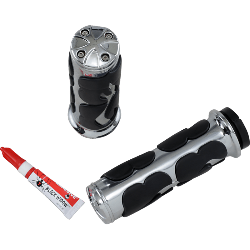 KURYAKYN 08 - 19 FLHT ISO FLAME GRIPS WO/THR BOSS PN 6269 - DRIVEN Canada's Powersports 191209009205496844