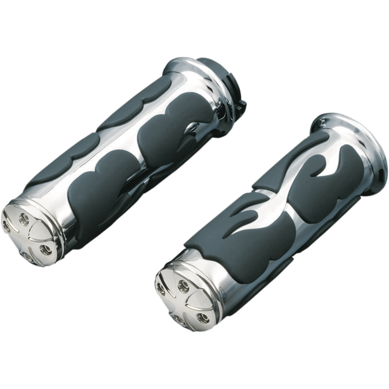 KURYAKYN 08 - 19 FLHT ISO FLAME GRIPS WO/THR BOSS PN 6269 - DRIVEN Canada's Powersports 191209009205496844