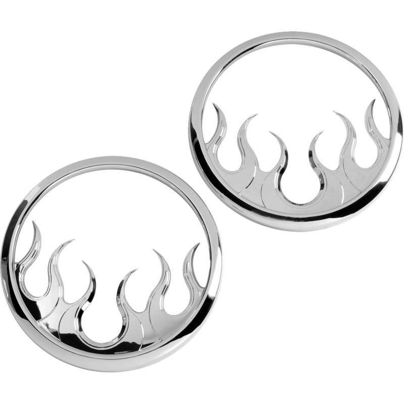 KURYAKYN 14 - 20 FLAME SPEAKER GRILL F/FLHT/X PN 7374 (419811) - DRIVEN Canada's Powersports 191209021689419811