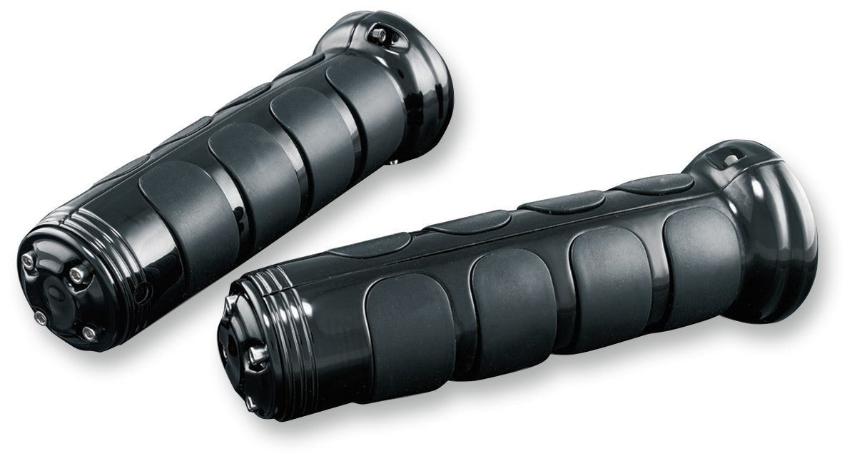 KURYAKYN BLACK ISO - GRIPS F/GL1800, W/OEM HEATGRIP PN 6383 (495522) - DRIVEN Canada's Powersports 191209015916495522