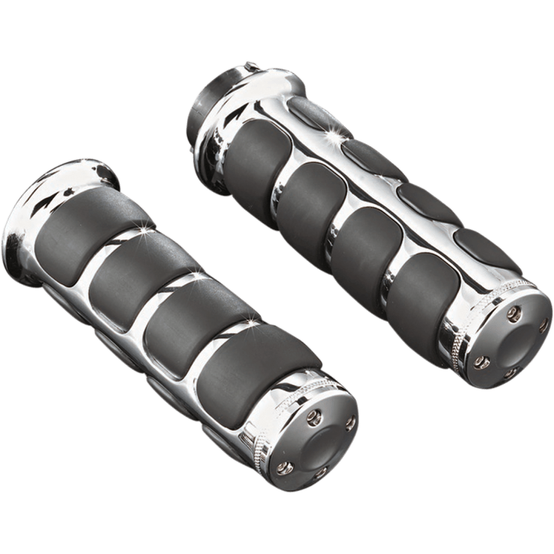 KURYAKYN CHROME ISO GRIPS PN 6235 (497165) - DRIVEN Canada's Powersports 191209003708497165