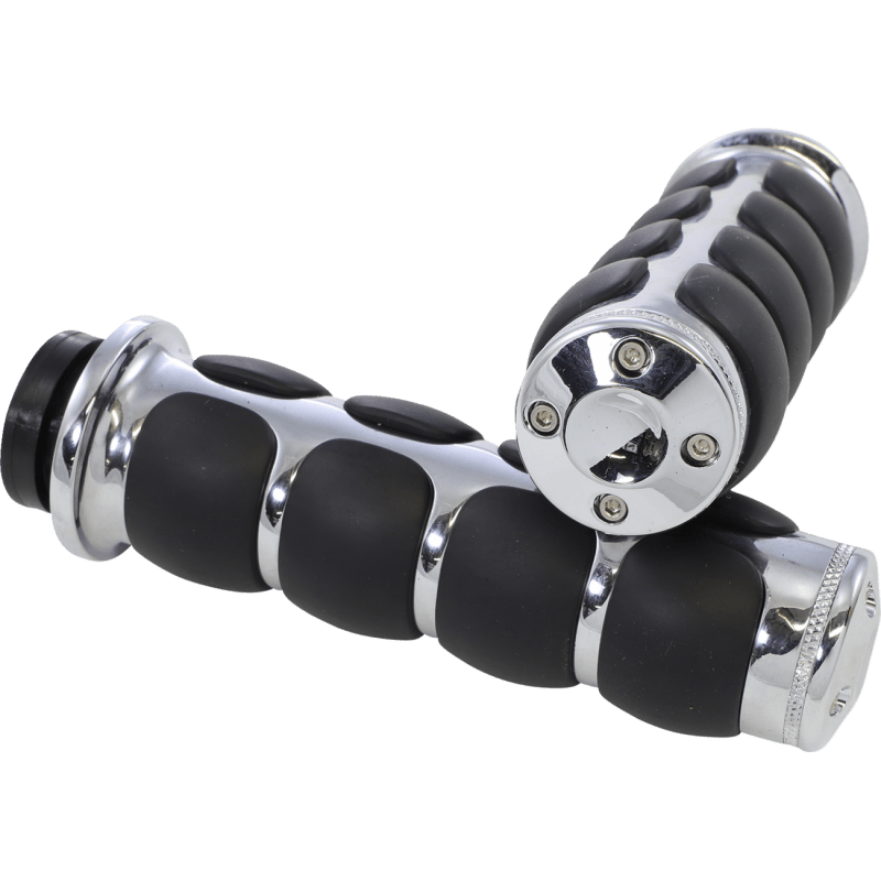 KURYAKYN CHROME ISO GRIPS PN 6235 (497165) - DRIVEN Canada's Powersports 191209003708497165