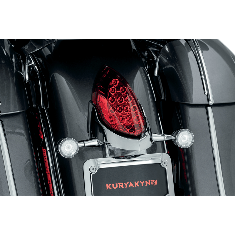 KURYAKYN CUSTOM RTURN SIGNAL & LIC PL MNT FOR INDIAN, PN 3128 - DRIVEN Canada's Powersports 3128420495