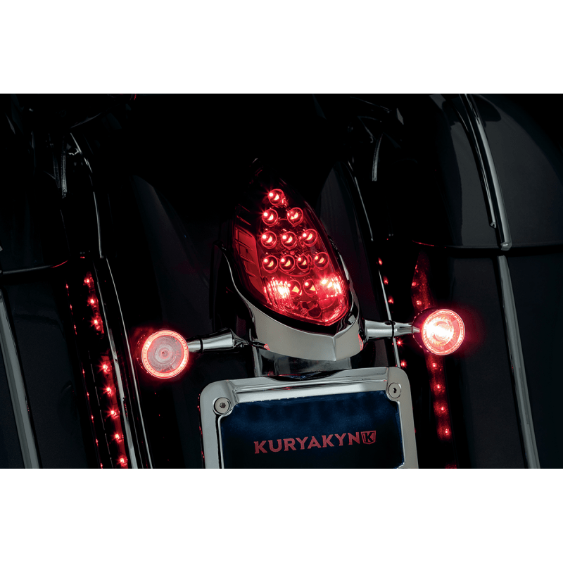 KURYAKYN CUSTOM RTURN SIGNAL & LIC PL MNT FOR INDIAN, PN 3128 - DRIVEN Canada's Powersports 3128420495