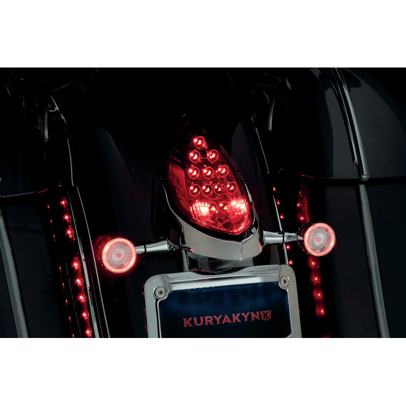 KURYAKYN CUSTOM RTURN SIGNAL & LIC PL MNT FOR INDIAN, PN 3128 - DRIVEN Canada's Powersports 3128420495