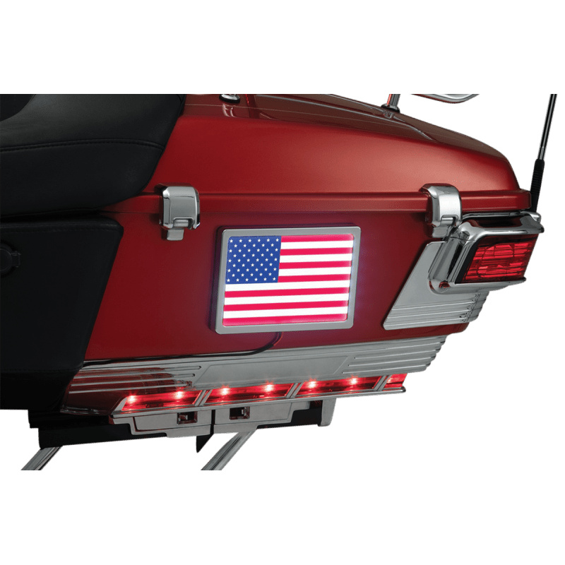 KURYAKYN FREEDOM FLAG L.E.D. LIGHT KIT, 4" X 6", CHROME PN 2891 (430017) - DRIVEN Canada's Powersports 191209043346430017