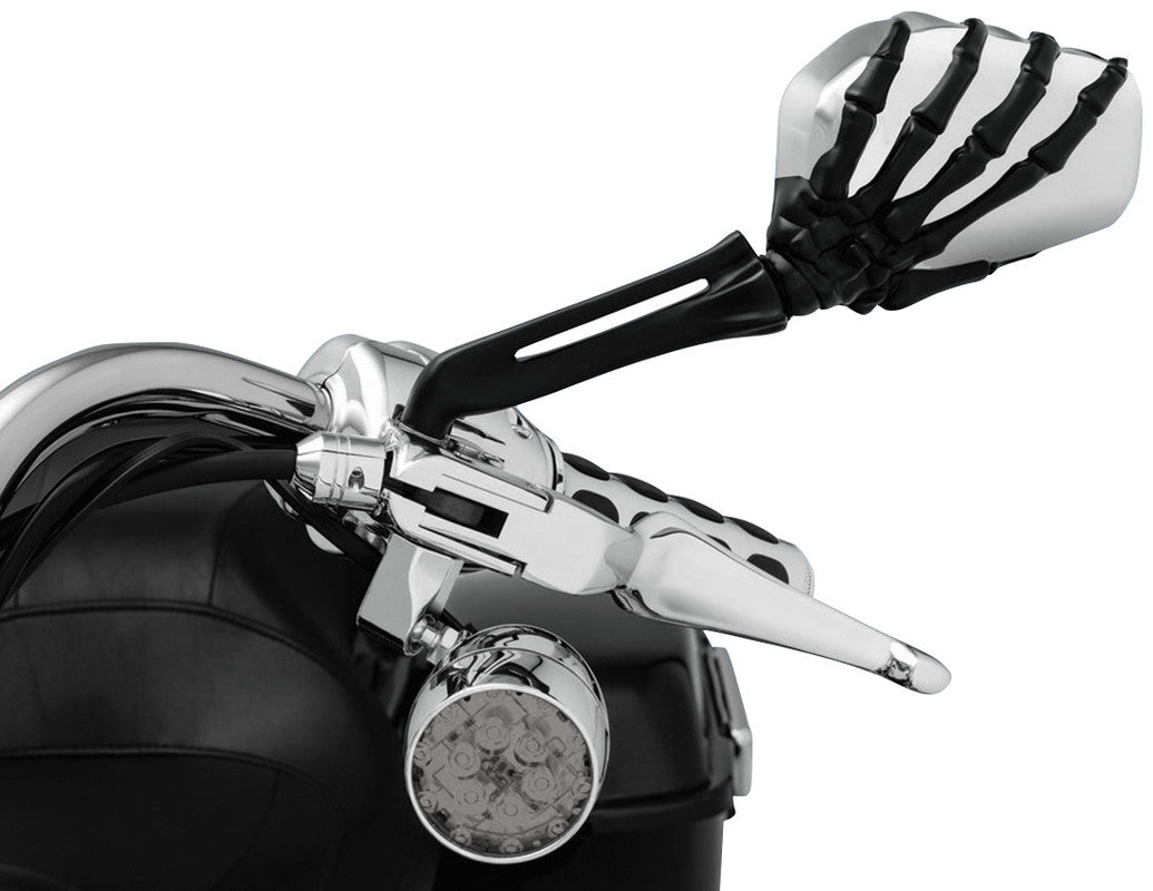 KURYAKYN SKELETON MIRRORS CHR HEAD/BLK STEM PN 1764 - DRIVEN Canada's Powersports 1764412194