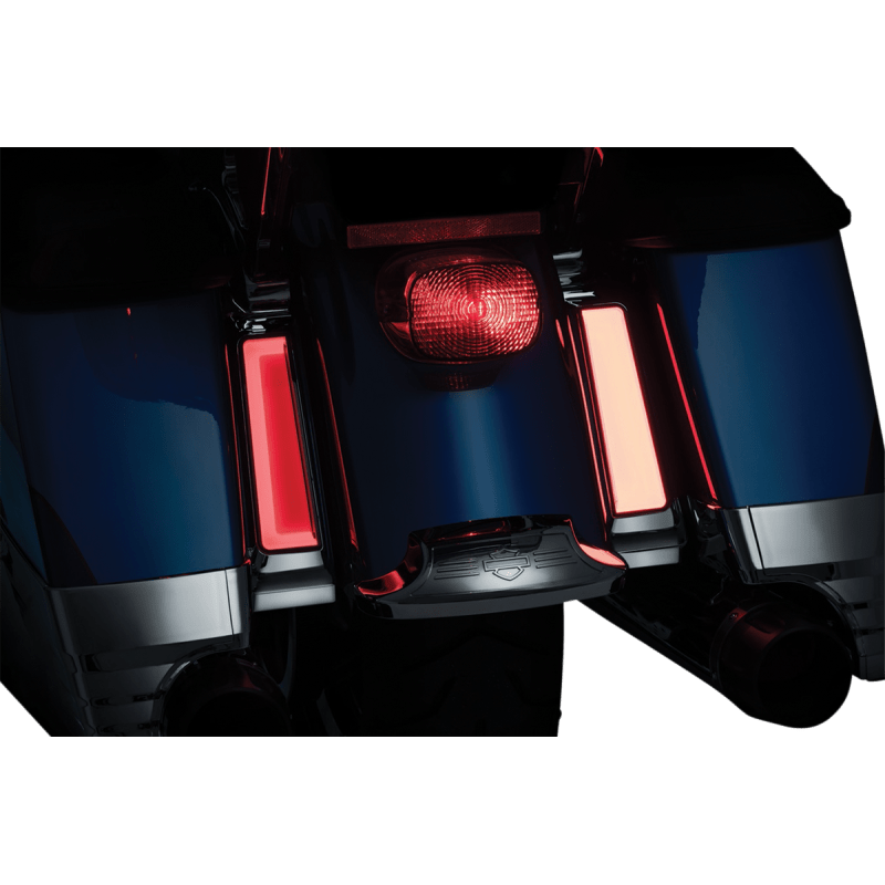 KURYAKYN TRACER L.E.D. INSERTS FOR SADDLEBAG SUPPORTS, CHROME PN 2900 (471384) - DRIVEN Canada's Powersports 191209039059471384