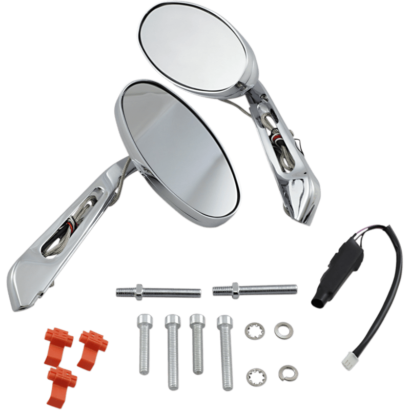 KURYAKYN TURN SIGNAL MIRRORS (PR) W/FLAT GLASS PN 1431 (497892) - DRIVEN Canada's Powersports 191209000158497892